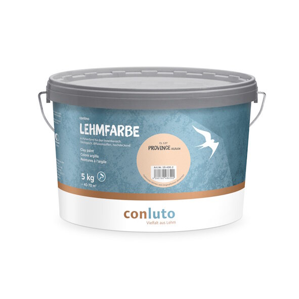 conluto Lehmfarbe Provence gelblich - 5 kg Eimer