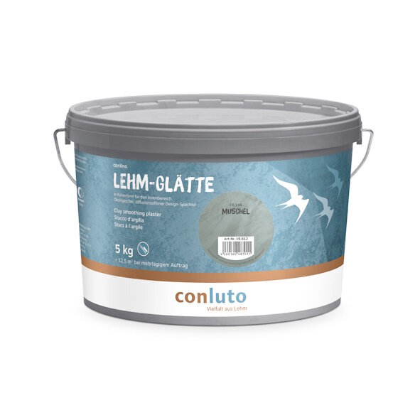 conluto Lehm-Glätte Muschel - 5 kg Eimer