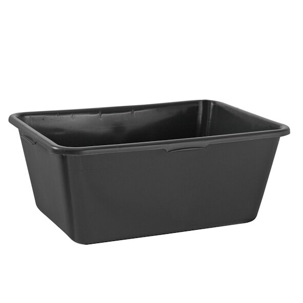 Mörtelkübel eckig 40 l schwarz