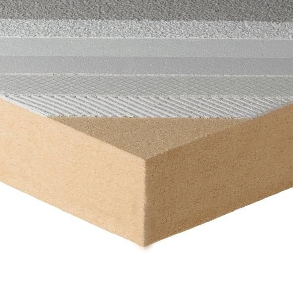 GUTEX Thermowall stumpf - 130 x 60 x 2 cm - 1 Platte (0,78 m²)