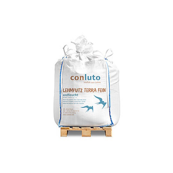 conluto Lehmputz terra fein, erdfeucht - 0,5 t Big Bag