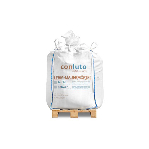 conluto Lehm-Mauermörtel schwer, erdfeucht - 500 kg BigBag