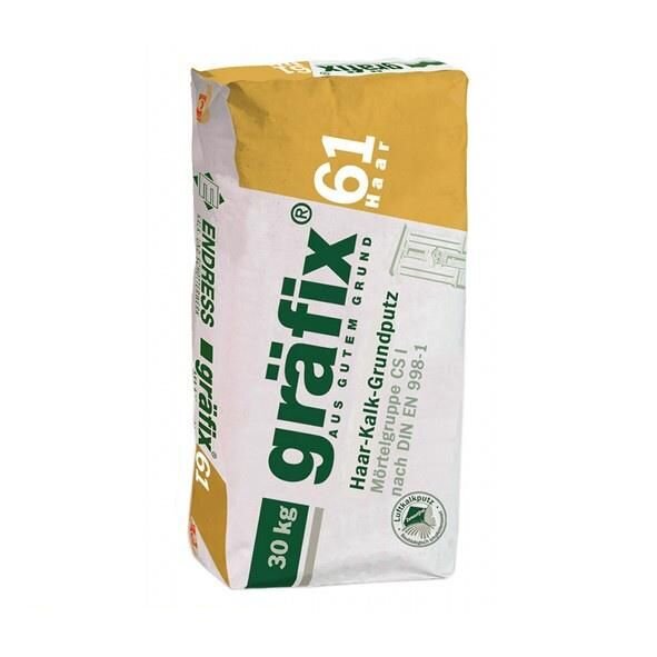 gräfix 61 Haar-Kalk-Grundputz - 25 kg Sack