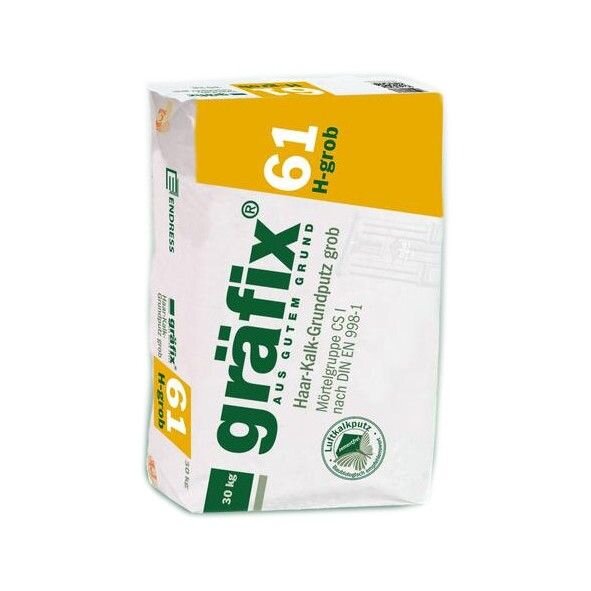 gräfix 61 Haar grob Haar-Kalk-Grundputz - 25 kg Sack