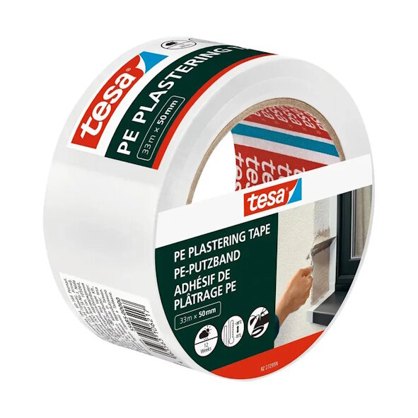 tesa PE Putzband weiss 50 mm x 33 m - 1 Rolle