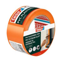 tesa PVC Putzband glatt orange 50 mm x 33 m - 1 Rolle
