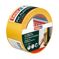 tesa PVC Putzband quergerillt gelb 50 mm x 33 m - 1 Rolle