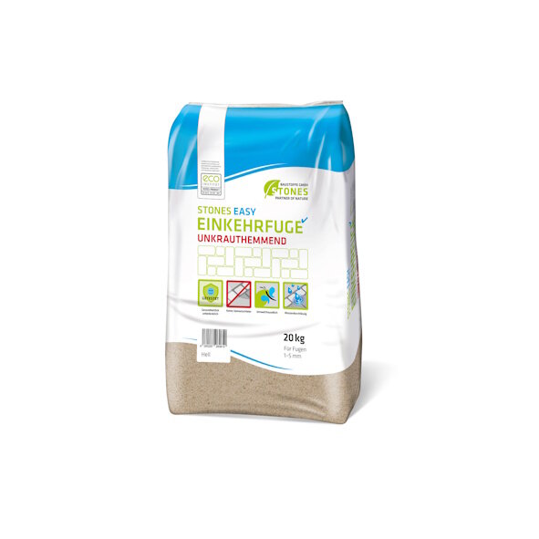 STONES Easy Einkehrfuge 1-5 mm hell - 20 kg Sack