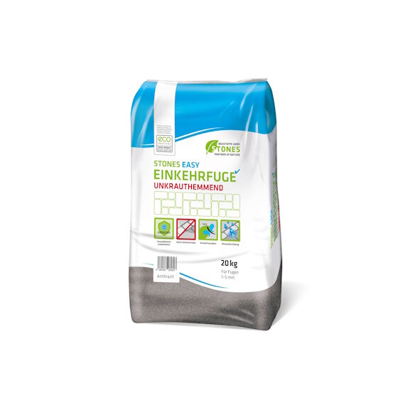 STONES Easy Einkehrfuge 1-5 mm anthrazit - 20 kg Sack