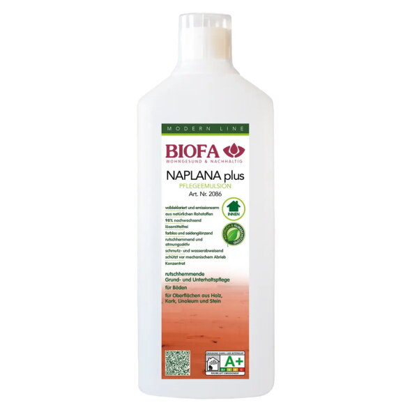 Biofa Naplana Plus antirutsch Pflegeemulsion 2086 - 1 l Flasche