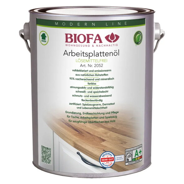 Biofa Arbeitsplattenöl lösemittelfrei  2052 - 2,5 l Dose