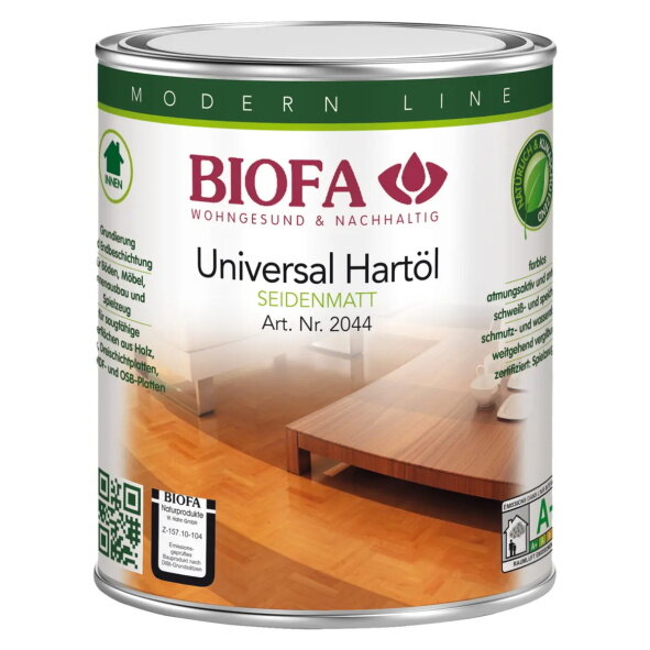 Biofa Universal Hartöl 2044 seidenmatt - 1 l Dose