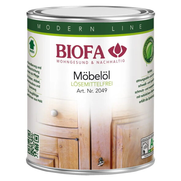Biofa Möbelöl lösemittelfrei 2049 - 1 l Dose