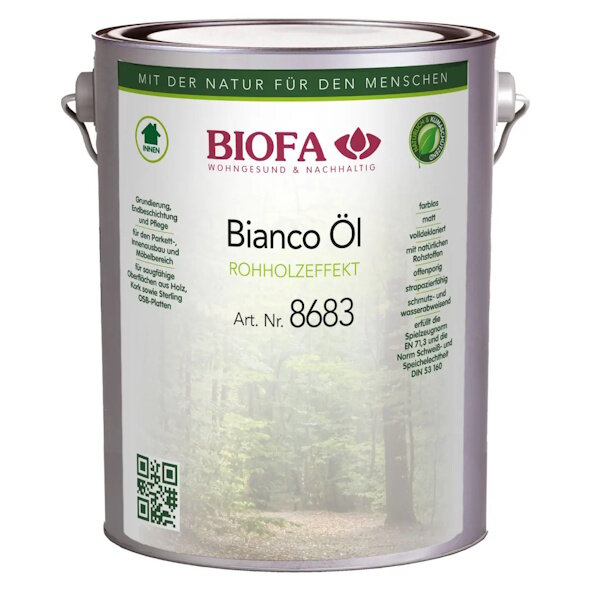 Biofa Bianco Öl 8683 Rohholzeffekt matt -  2,5 l Dose