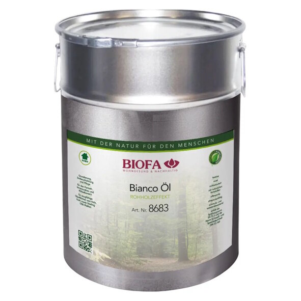 Biofa Bianco Öl 8683 Rohholzeffekt matt -  10 l Dose