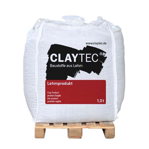 CLAYTEC Baulehm gemahlen - 1,0 t Big-Bag