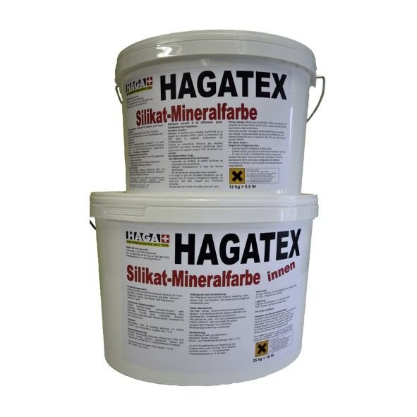 HAGA Hagatex-Silikatfarbe innen, naturweiß - 20 kg Eimer