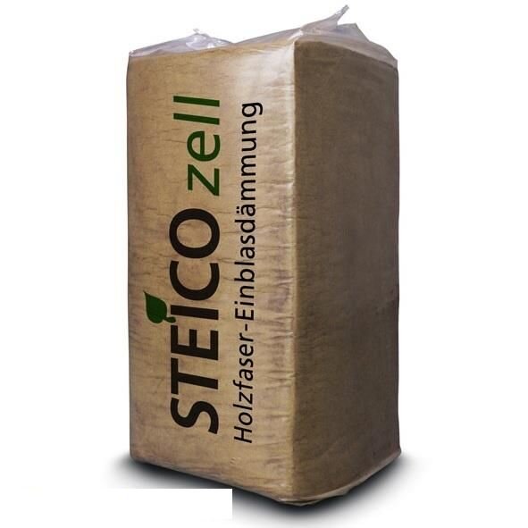 STEICO zell Einblasdämmung im 15 kg Sack - 1 Palette a 18 Sack (270 kg)