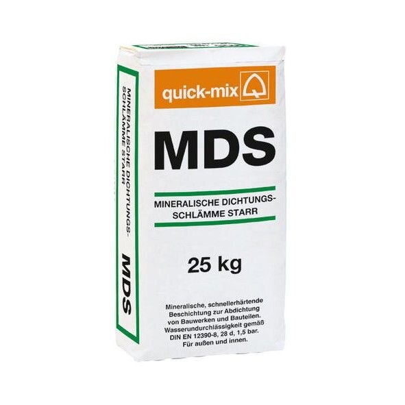 quick-mix MDS Mineralische Dichtungsschlämme starr - 25 kg Sack