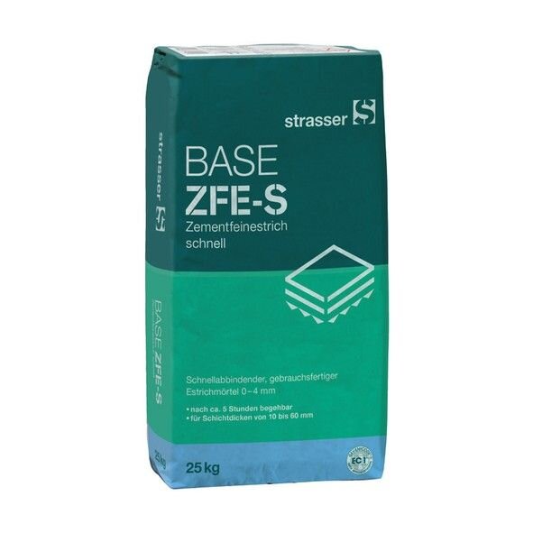 strasser BASE ZFE-S Zementfeinestrich schnell - 25 kg Sack