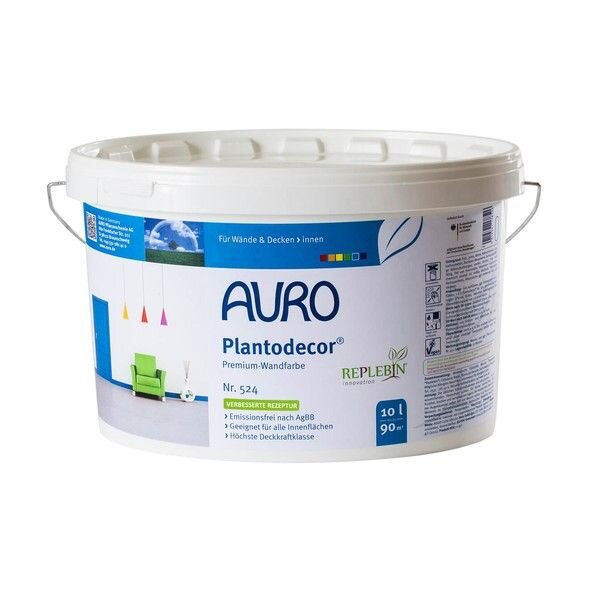 Auro Plantodecor Premium-Wandfarbe 524 weiß  - 1 l Dose