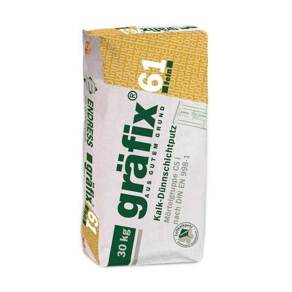gräfix 61 fein Kalk-Dünnschichtputz - 25 kg Sack
