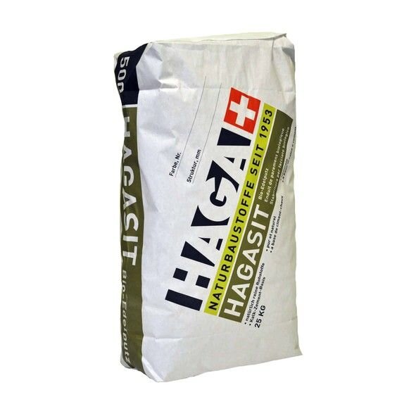 HAGA Hagasit Bio-Edelputz KW naturweiß, Korn 6,0-8,0 - 25 kg Sack  - MHD überschritten