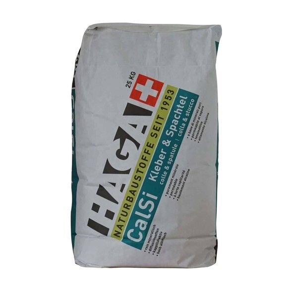 HAGA Calsi Kleber + Spachtel - 25 kg Sack - MHD überschritten, 58,69