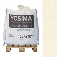 CLAYTEC YOSIMA Lehm-Designputz Seiden-Weiss - 500 kg BigBag