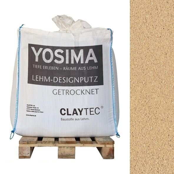 CLAYTEC YOSIMA Lehm-Designputz BRGE 3.2 - 500 kg BigBag