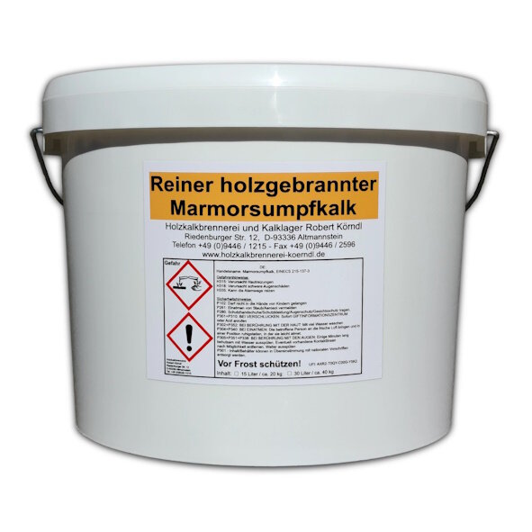 Altmannsteiner Sumpfkalk ca. 85 Monate eingesumpft - 15 l Eimer