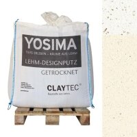 CLAYTEC YOSIMA Lehm-Designputz Seiden-Weiss PE - 500 kg...