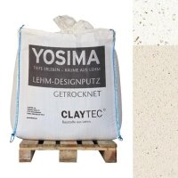 CLAYTEC YOSIMA Lehm-Designputz Kolumba-Grau PE - 500 kg...