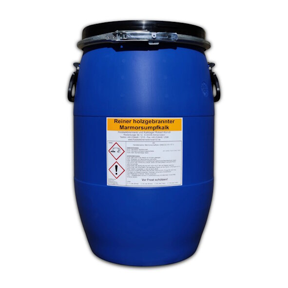 Altmannsteiner Sumpfkalk ca. 85 Monate eingesumpft - 60 l Fass