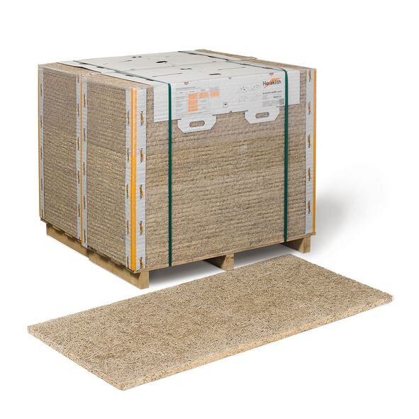 Knauf Insulation Heraklith A2-BM 25 mm, 200 x 60 cm - 1 Palette a 40 Platten (48 m²)