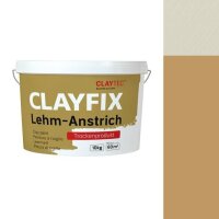 CLAYTEC CLAYFIX Lehm-Anstrich GE 0 ohne Korn - 10 kg Eimer