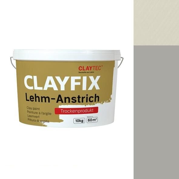 CLAYTEC CLAYFIX Lehm-Anstrich SC 2 ohne Korn - 10 kg Eimer