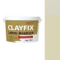 CLAYTEC CLAYFIX Lehm-Anstrich GR 3 ohne Korn - 10 kg Eimer