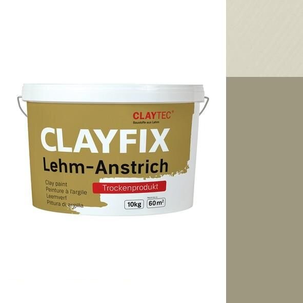 CLAYTEC CLAYFIX Lehm-Anstrich SCGR 1.2 ohne Korn - 10 kg Eimer