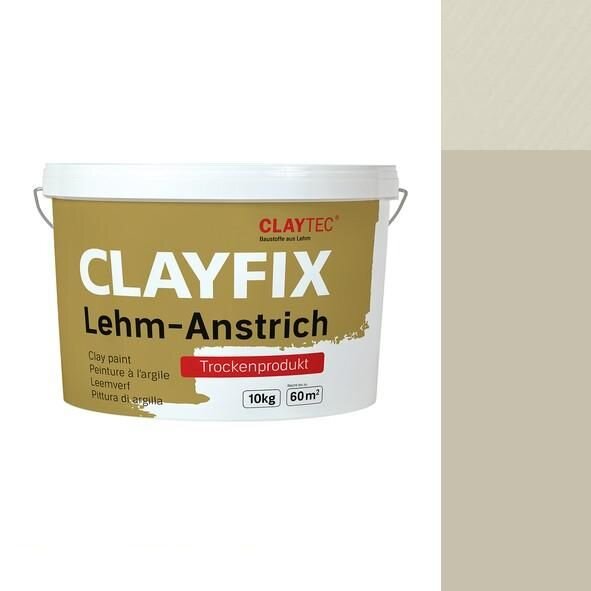 CLAYTEC CLAYFIX Lehm-Anstrich SCGR 1.3 ohne Korn - 10 kg Eimer