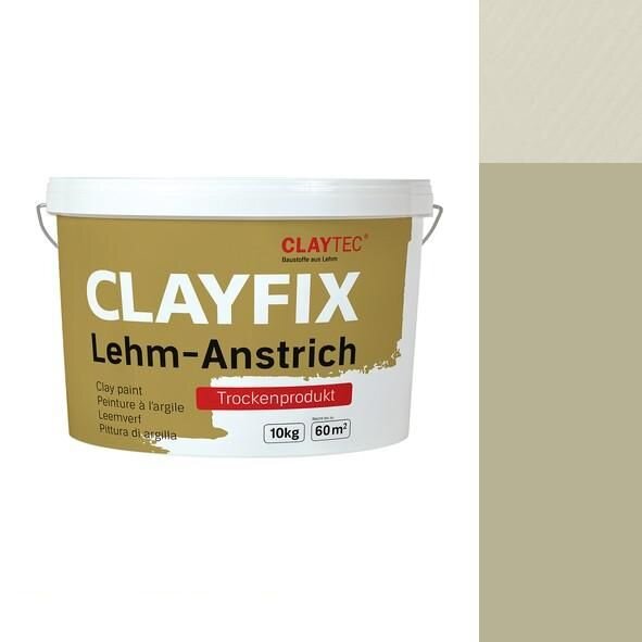 CLAYTEC CLAYFIX Lehm-Anstrich SCGR 3.1 ohne Korn - 10 kg Eimer