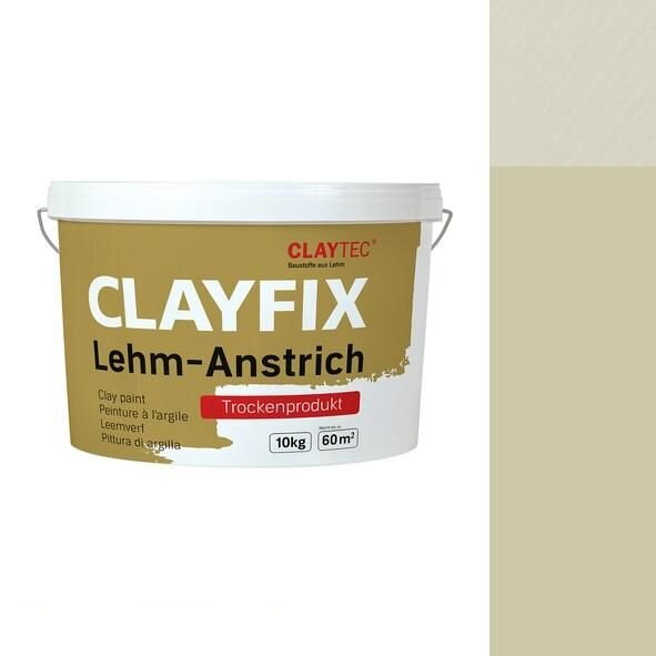 CLAYTEC CLAYFIX Lehm-Anstrich SCGR 3.2 ohne Korn - 10 kg Eimer