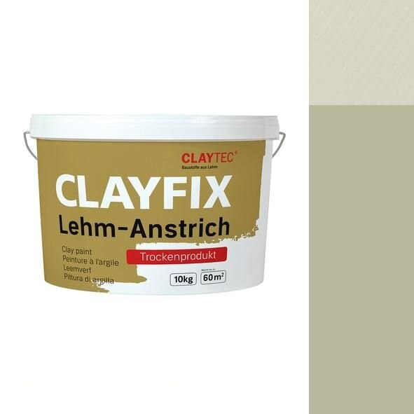 CLAYTEC CLAYFIX Lehm-Anstrich SCGR 4.0 ohne Korn - 10 kg Eimer