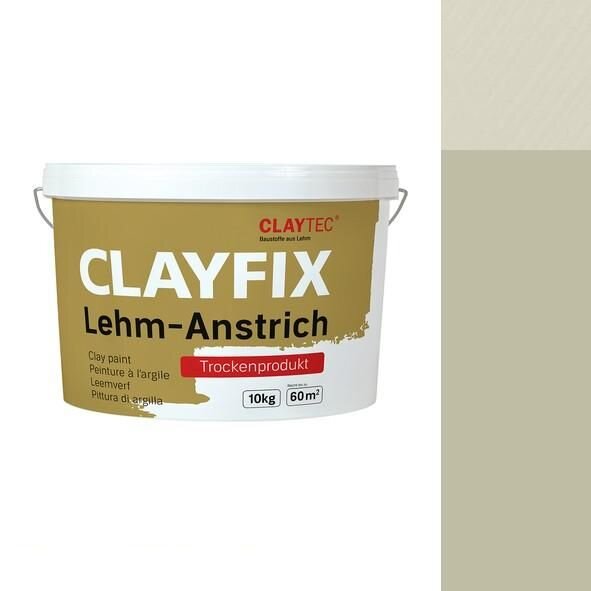 CLAYTEC CLAYFIX Lehm-Anstrich SCGR 4.1 ohne Korn - 10 kg Eimer
