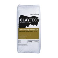 CLAYTEC Lehm-Oberputz fein 06 - 25 kg Sack