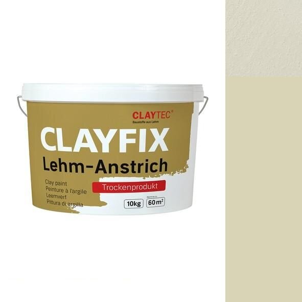 CLAYTEC CLAYFIX Lehm-Anstrich GR 3 Feinkorn - 10 kg Eimer