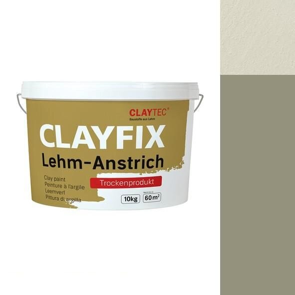 CLAYTEC CLAYFIX Lehm-Anstrich SCGR 1.1 Feinkorn - 10 kg Eimer
