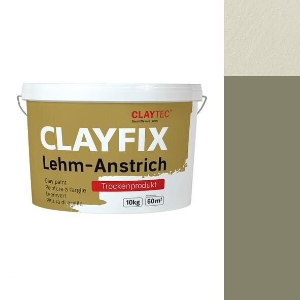 CLAYTEC CLAYFIX Lehm-Anstrich SCGR 2.0 Feinkorn - 10 kg Eimer
