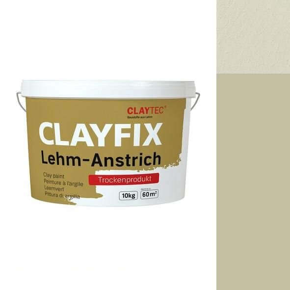 CLAYTEC CLAYFIX Lehm-Anstrich SCGR 2.2 Feinkorn - 10 kg Eimer