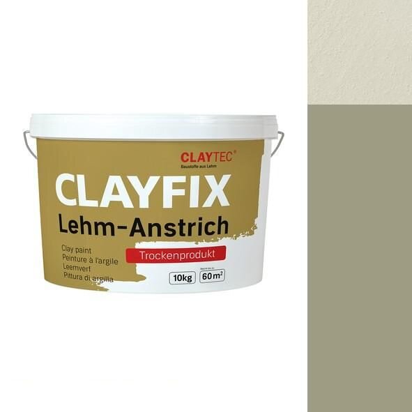 CLAYTEC CLAYFIX Lehm-Anstrich SCGR 3.0 Feinkorn - 10 kg Eimer